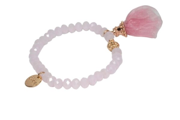 Biba Armband Crystal Ice Rose Perle Damen Armband Glücksbringer