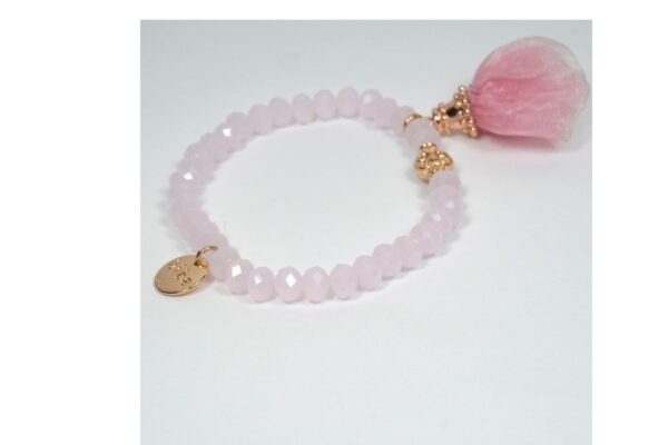 Biba Armband Crystal Ice Rose Perle Damen Armband Glücksbringer