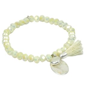 Biba Armband Crystal Ice Grün Perle Damen Armband Glücksbringer
