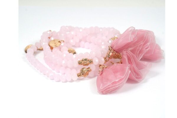 Biba Armbänder Crystal Ice Rose Perle Damen Armbänder Glücksbringer