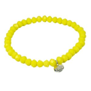 Biba Armband Crystal Perlen Gelb Damen Armband Glücksbringer