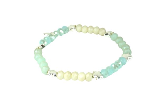 Biba Armband Crystal Perlen Sternchen Silver Damen Armband Glücksbringer