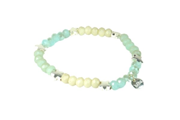 Biba Armband Crystal Perlen Sternchen Silver Damen Armband Glücksbringer