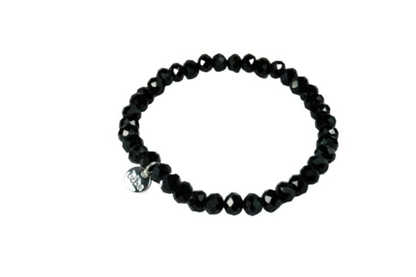 Biba Armband Crystal Perlen Schwarz Damen Armband Glücksbringer
