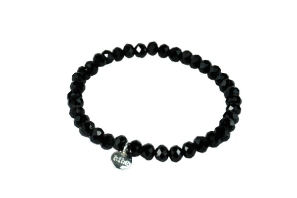 Biba Armband Crystal Perlen Schwarz Damen Armband Glücksbringer