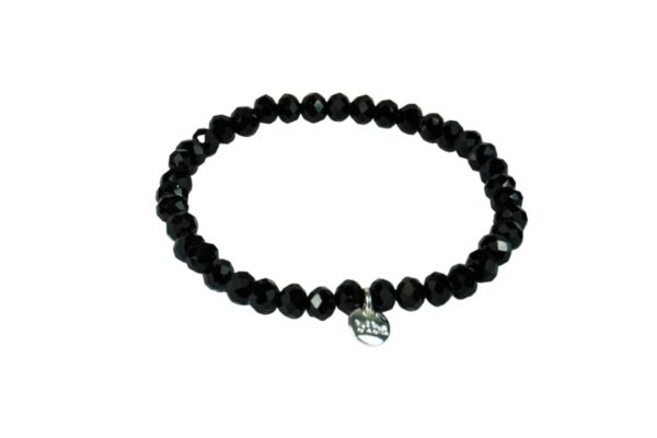 Biba Armband Crystal Perlen Schwarz Damen Armband Glücksbringer