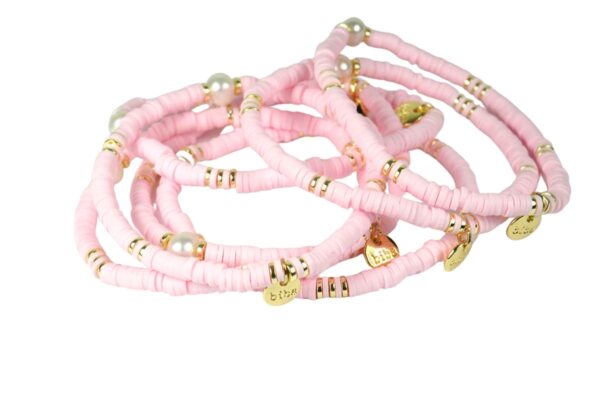 Biba Armband Summer Rosa Damen Armband Gold Anhänger