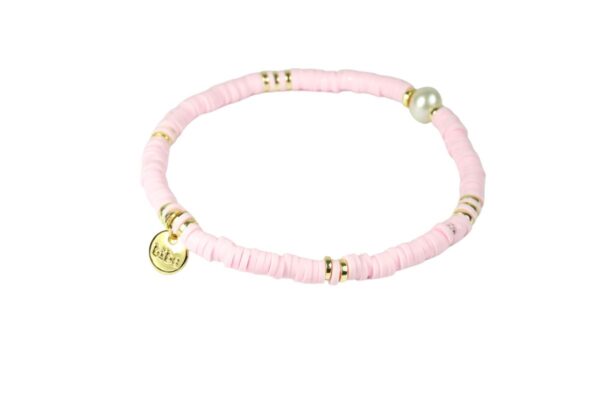 Biba Armband Summer Rosa Damen Armband Gold Anhänger