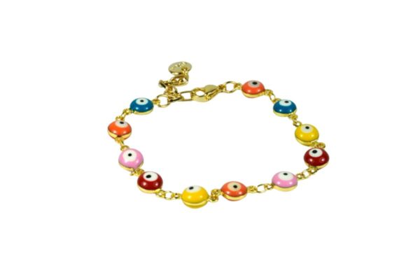 Biba Armband Perlen Multicolor Damen Armband Eyes Pearls