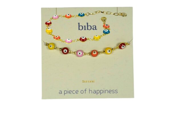 Biba Armband Perlen Multicolor Damen Armband Eyes Pearls