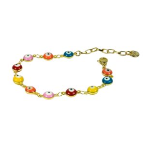 Biba Armband Perlen Multicolor Damen Armband Eyes Pearls