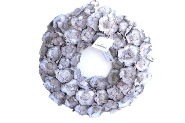 Couronne Türkranz Naturkranz Coco Flower Trocken Kranz Grey Mist 35 ∅