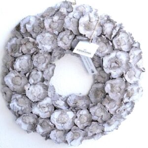 Couronne Türkranz Naturkranz Coco Flower Trocken Kranz Grey Mist 35 ∅
