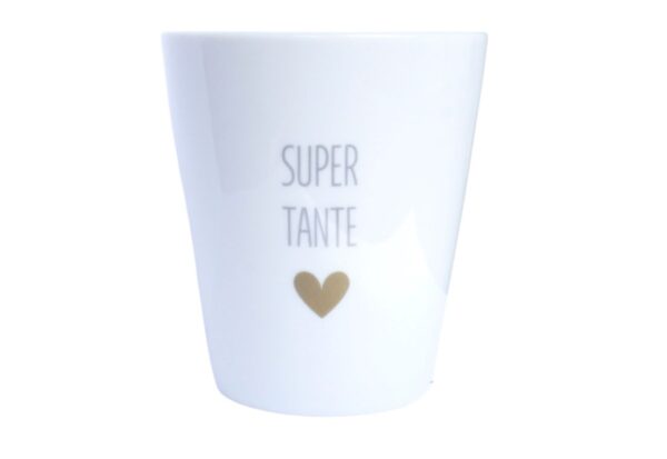 Krasilnikoff Kaffeebecher Sprüche Tasse Mug Cup Super Tante