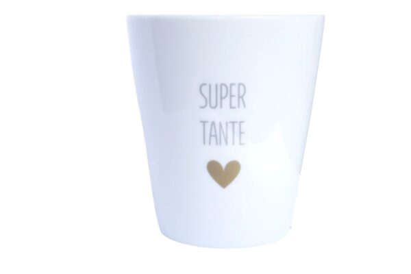 Krasilnikoff Kaffeebecher Sprüche Tasse Mug Cup Super Tante