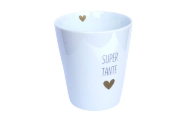 Krasilnikoff Kaffeebecher Sprüche Tasse Mug Cup Super Tante