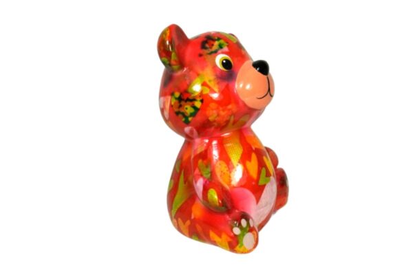 Pomme Pidou Spardose Money Bank Petit Teddy Toto Bunte Herzchen