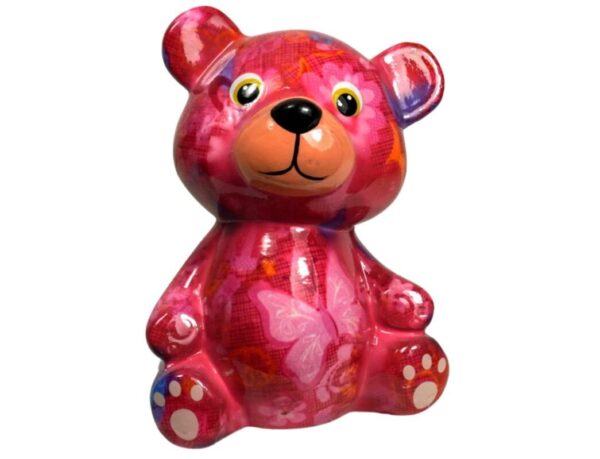 Pomme Pidou Spardose Money Bank Petit Teddy Toto Pink Love