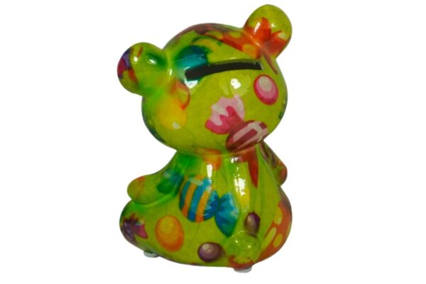 Pomme Pidou Spardose Money Bank Petit Teddy Toto Grün Bonbons
