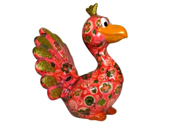 Pomme Pidou Spardose Money Bank Pfau Paolo Rosa Gold