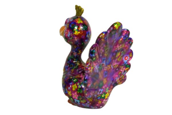 Pomme Pidou Spardose Money Bank Pfau Paolo Lila Gold