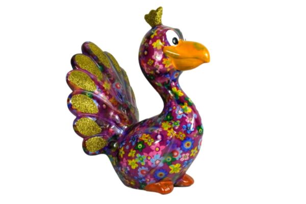 Pomme Pidou Spardose Money Bank Pfau Paolo Lila Gold