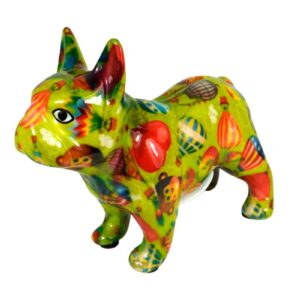 Pomme Pidou Spardose Money Bank Bulldogge Jack Petit Grün Cirkus