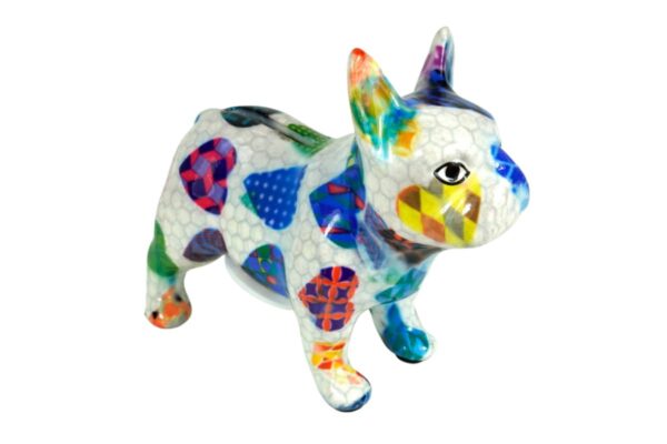 Pomme Pidou Spardose Money Bank Bulldogge Jack Petit Blue Star