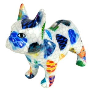 Pomme Pidou Spardose Money Bank Bulldogge Jack Petit Blue Star