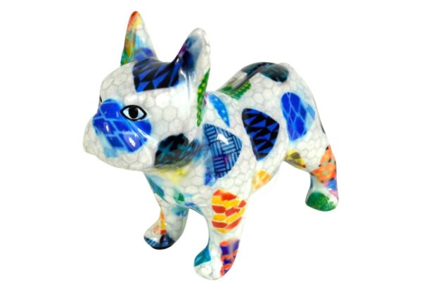 Pomme Pidou Spardose Money Bank Bulldogge Jack Petit Blue Star