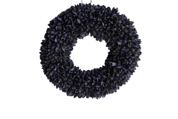 Couronne Wandkranz Naturkranz Bakuli Wreath Dark Grey Wash 30 ∅