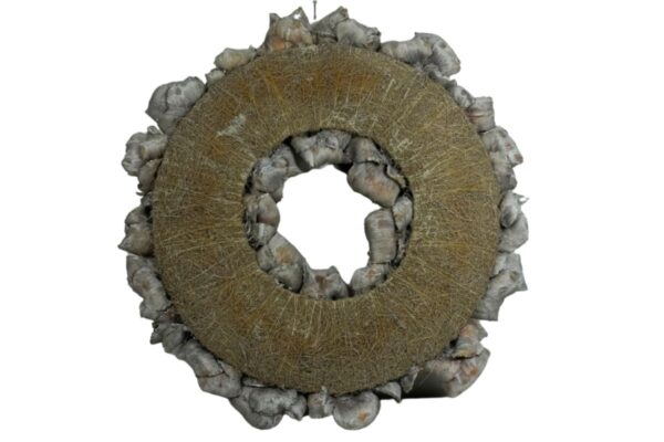 Couronne Deko Kranz Naturkranz Palm Cup Wreath Grey Mist Wash 45∅