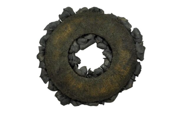 Couronne Deko Kranz Naturkranz Palm Cup Wreath Black Wash 45∅