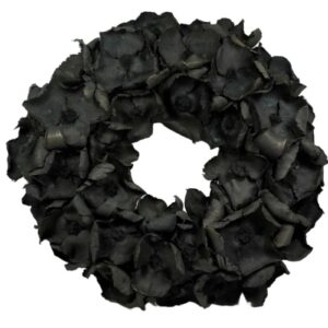 Couronne Deko Kranz Naturkranz Palm Cup Wreath Black Wash 45∅