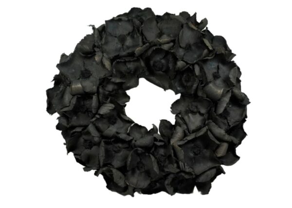 Couronne Deko Kranz Naturkranz Palm Cup Wreath Black Wash 45∅