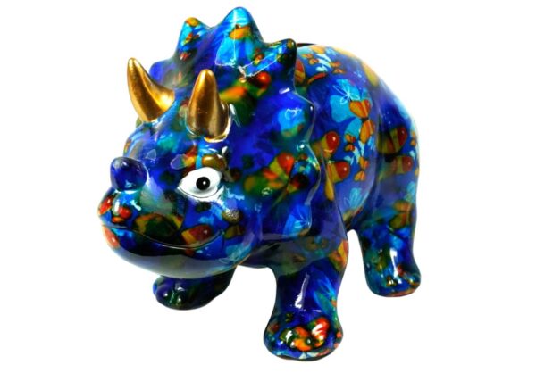 Pomme Pidou Spardose Money Bank Dino Winston Blue Magic