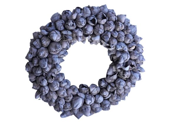 Couronne Wandkranz Türkranz Dekokranz Coco Fruit Grey Smoke 30 ∅