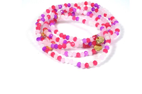 Biba Armband Crystal Perle Bunt Damen Armband Anhänger Gold