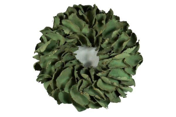 Couronne Deko Kranz Naturkranz Palm Petal Wreath Sea Green 25∅