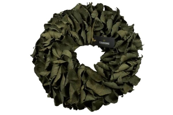 Couronne Deko Kranz Naturkranz Palm Petal Wreath Old Green Wash 40∅