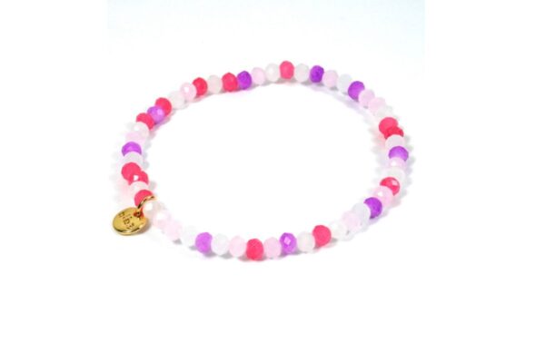 Biba Armband Crystal Perle Bunt Damen Armband Anhänger Gold