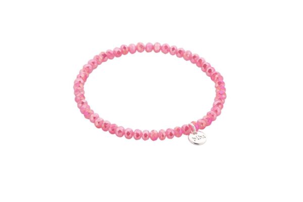 Biba Armband Crystal Sweet Rose Damen Armband Anhänger Silber