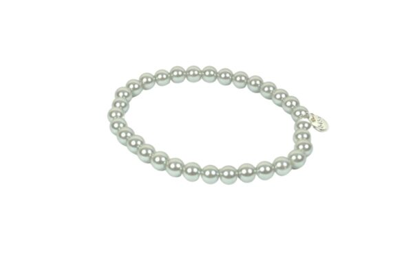 Biba Armband Zart Grün Perle Damen Armband Anhänger Silber