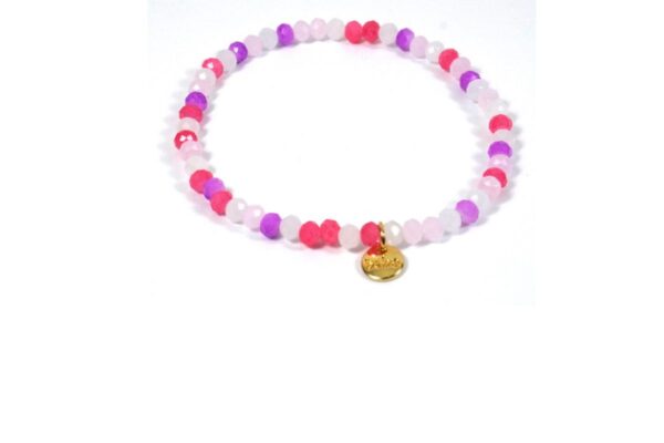 Biba Armband Crystal Perle Bunt Damen Armband Anhänger Gold