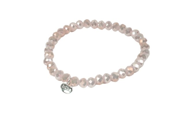 Biba Armband Crystal Clear Rose Damen Armband Anhänger Silber