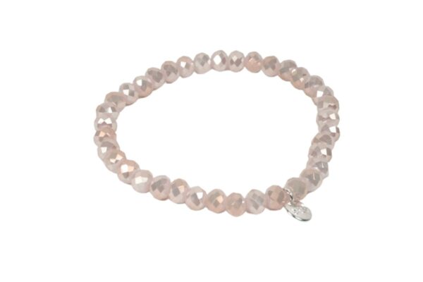 Biba Armband Crystal Clear Rose Damen Armband Anhänger Silber