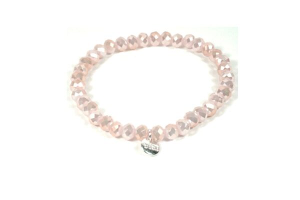 Biba Armband Crystal Clear Rose Damen Armband Anhänger Silber