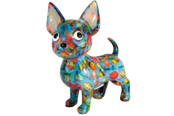 Pomme Pidou Spardose Money Bank Hund Chihuahua Cruz Sweet Blue