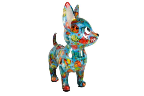 Pomme Pidou Spardose Money Bank Hund Chihuahua Cruz Sweet Blue