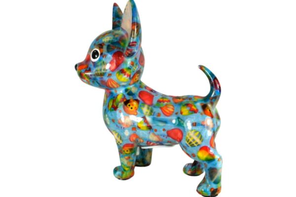 Pomme Pidou Spardose Money Bank Hund Chihuahua Cruz Sweet Blue